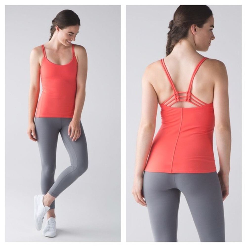 Lululemon Sunset Flow Tank Cape Red